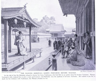 The dancer Shidzuka Gozen performs before Masago by Walter Frederick Roofe Tyndale